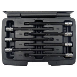 Įpresuotų antgalių rinkinys | 6.3 mm (1/4") | T-Star (Torx) ...