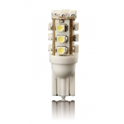 LED lemputė 2vnt T10 5W;W5W ;12V(balt.sp. 16ledai)