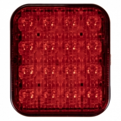 Žibintas LED 87x77x29mm priešrūkinis raud.gal. 16LED 12/24V