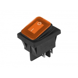 Jungiklis klavišinis DC elektros  geltonos sp.,12V/24V ,AC