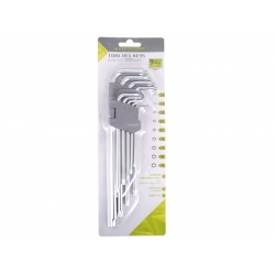 Raktų žvaigždučių T10-T50mm 9dalių rinkinys 230mm