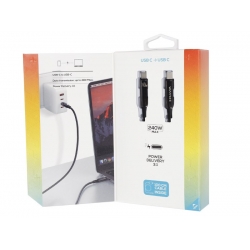 Kabelis įkrovimo USB-C > USB-C, 100 cm. WAYME, maks. 240W