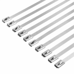 Dirželis nerūdijančio plieno užtraukiamas 4.6mmx200mm 100vnt