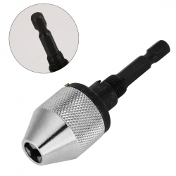 Griebtuvas grąžtams 0.3-5mm su antgaliu1/4"(6.3mm)