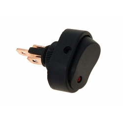 Jungiklis DC elektros jungiklis su raudonu diodu, max 30A
