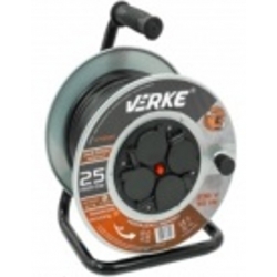 Kabelinė ritė 25m/3x2.5mm2/4 hermetinės rozetės
