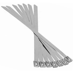 Dirželis nerūdijančio plieno užtraukiamas 4.6mmx200mm 100vnt