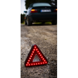 Trikampis įspėjamasis žibintas 39 LED