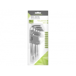 Raktų šešiakampių rinkinys 9vnt  1.5-10mm
