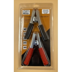 Žnyplės užvedimo laidų  500-800A  2vnt(170mm,žiotys 35mm su ...