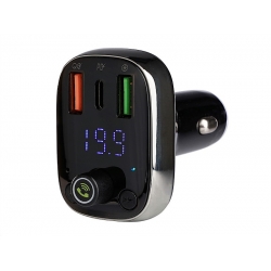 FM moduliatorius WAYME 12/24V su USB-C PD, QC4.0+, Auto-ID, ...
