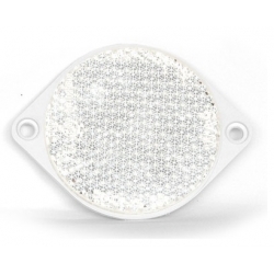Atspindys apvalus ø85mm su auselėm baltas