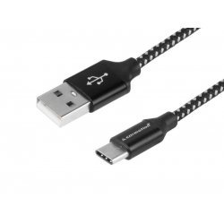 Kabelis įkrovimo ir sinchronizacijos USB- > USB-C, 300 cm.