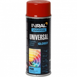Dažai aerozoliniai INRAL UNIVERSAL rudai raudona RAL3011, bl...
