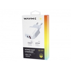 Įkroviklis USB-C/USB 240V WAYME 20W