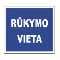 Lipdukas "Rūkymo vieta" 130x130mm