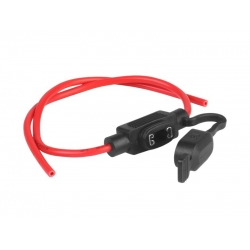 Lizdas saugiklio MINI žemo profilio su 30cm  laidu1.3mm2