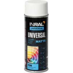 Dažai aerozolin. INRAL UNIVERSAL balti matiniai  RAL9003 400...